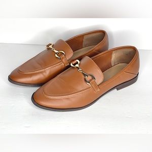 LOFT Women's Horsebit Slip-On Loafers LV5 Cognac - Size 8.5 M